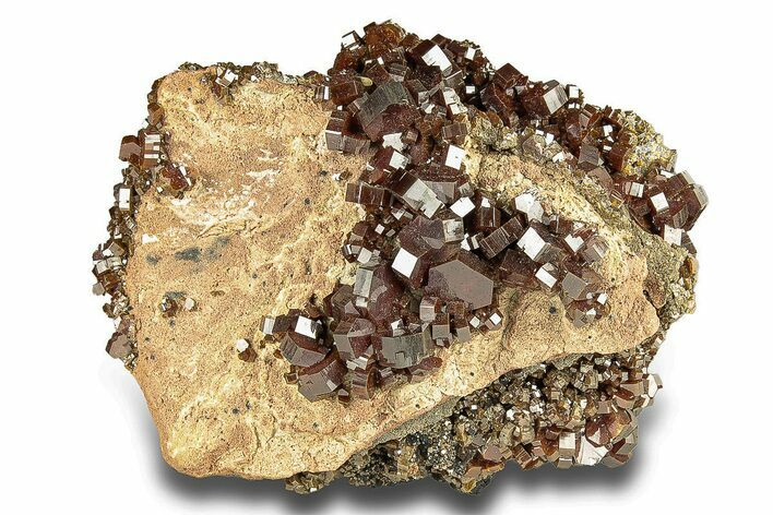 Deep Red Vanadinite Crystal Cluster - Morocco #258038